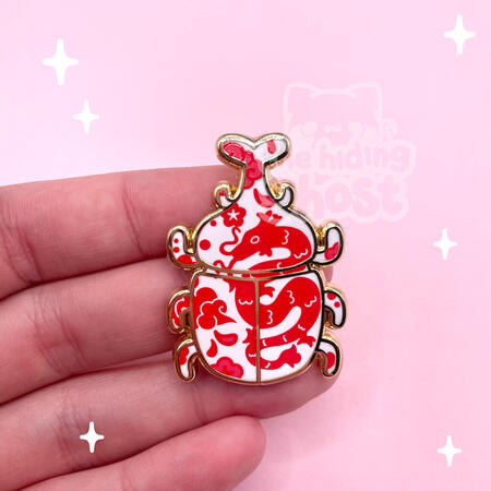 Ceramic Beetle Pin