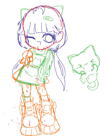 Bean Girl Sketch